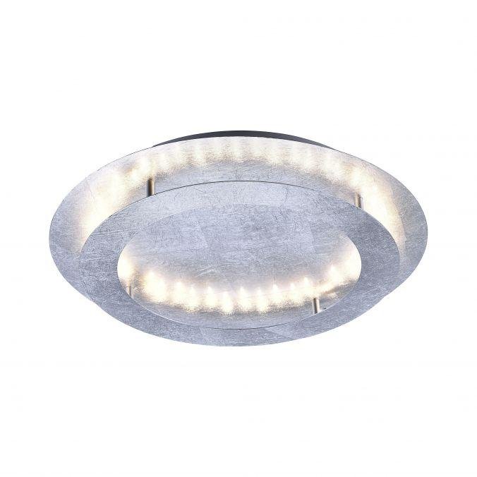 PN 9621-21 NEVIS LED stropní svítidlo, imitace plátkového stříbra, nepřímé 3000K - PAUL NEUHAUS
