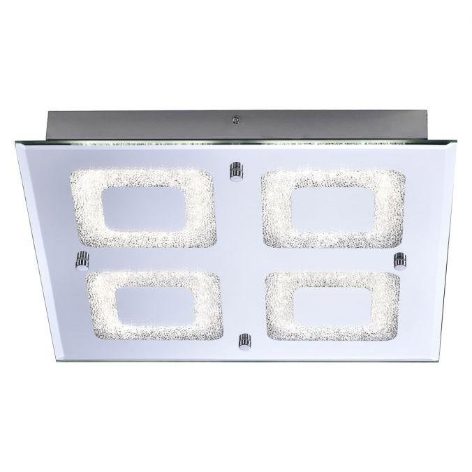 LD 11572-17 LISA LED stropní svítidlo, 4-ramenné, chrom, hranaté 4000K - LEUCHTEN DIREKT / JUST LIGHT