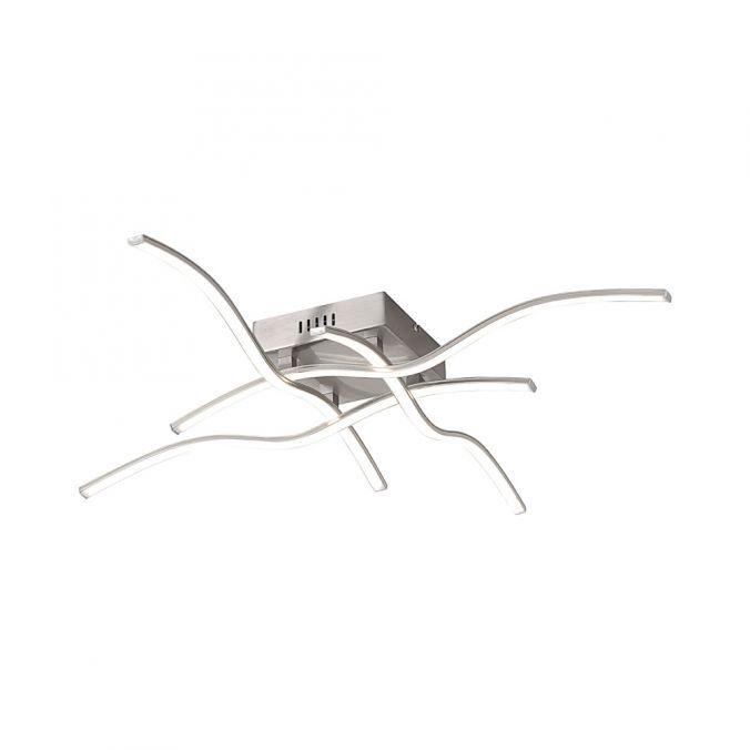 LD 15132-55 WAVE LED stropní svítidlo, ocel, 4-ramenné, modern 3000K - LEUCHTEN DIREKT / JUST LIGHT