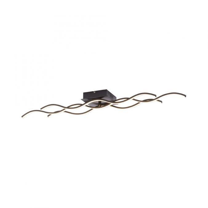 Levně LD 15166-18 WAVE LED stropní svítidlo, design vlny, černá 3000K - LEUCHTEN DIREKT / JUST LIGHT