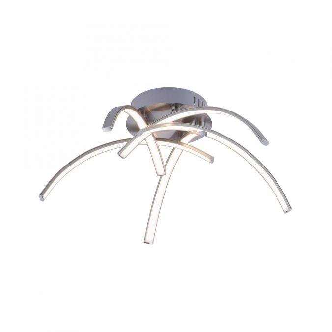 LD 15340-55 VALERIE LED stropní svítidlo, ocel, 5-ramenné, ohnuté 3000K - LEUCHTEN DIREKT / JUST LIGHT