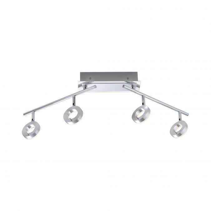 PN 6786-96 SILEDA LED stropní bodové svítidlo, hliník, 4ramenné, nastavitelné, 3000K - PAUL NEUHAUS