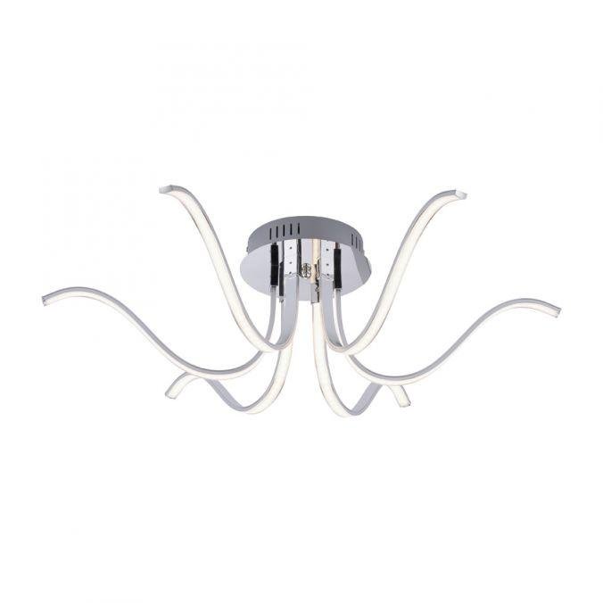 LD 15342-17 VALERIE LED stropní svítidlo, chrom, 6-ramenné 3000K - LEUCHTEN DIREKT / JUST LIGHT
