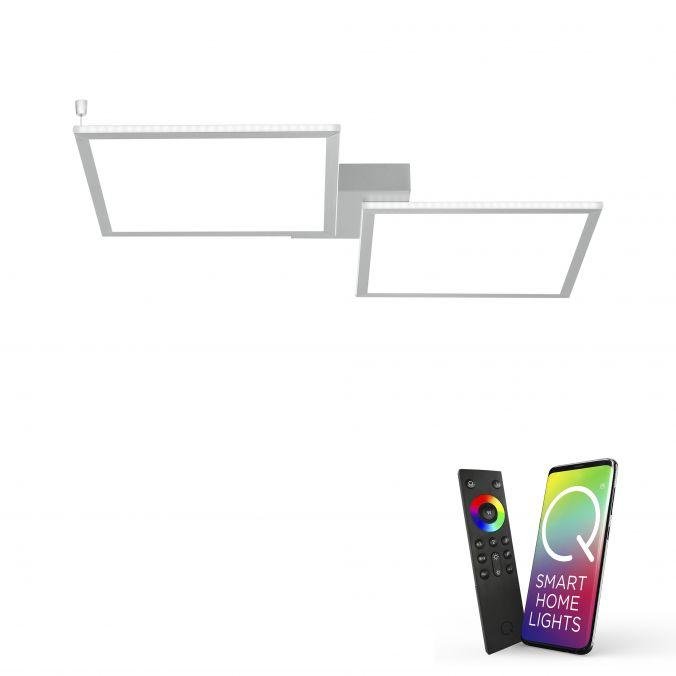 PN 6993-55 Q-ROSA LED stropní svítidlo Smart-Home s měnitelnou teplotou chromatičnosti vč. dálkového ovladače stmívatelné ZigBee 2700-5000K - PAUL NEUHAUS