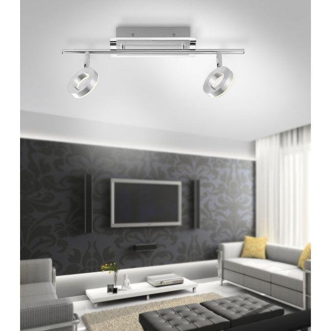 PN 6781-96 SILEDA LED stropní bodové svítidlo, 2-ramenné, hliník, otočné 3000K - PAUL NEUHAUS (obrázek 2)