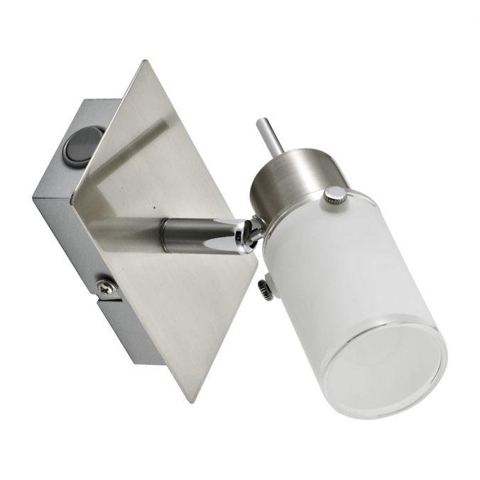 LD 11931-55 MAX LED LED nástěnné svítidlo, nastavitelné, ocel, sklo 3000K - LEUCHTEN DIREKT / JUST LIGHT