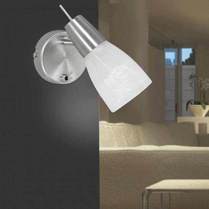 LD 11861-55 JULIA LED LED nástěnné svítidlo, nastavitelné, sklo, ocel 3000K - LEUCHTEN DIREKT / JUST LIGHT (obrázek 2)