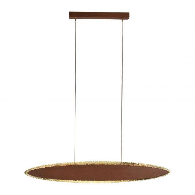 PN 2481-48 NEVIS LED závěsné svítidlo, imitace plátkového zlata a rzi, designové svítidlo SimplyDim 3000K - PAUL NEUHAUS – PAULNEUHAUS