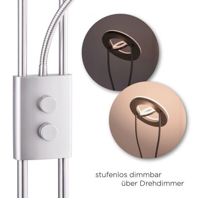 LD 11778-55 HELIA LED stojací lampa se čtecím ramenem, kruhové 3000K - LEUCHTEN DIREKT / JUST LIGHT (obrázek 3)