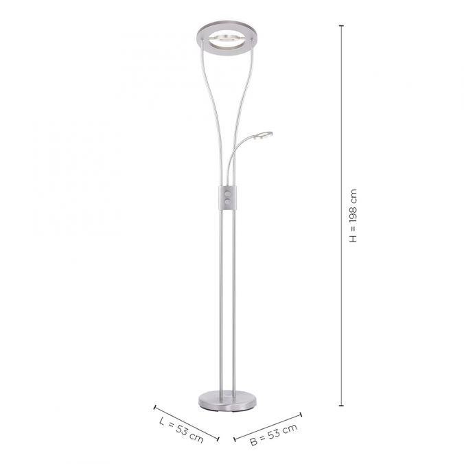 LD 11778-55 HELIA LED stojací lampa se čtecím ramenem, kruhové 3000K - LEUCHTEN DIREKT / JUST LIGHT (obrázek 5)