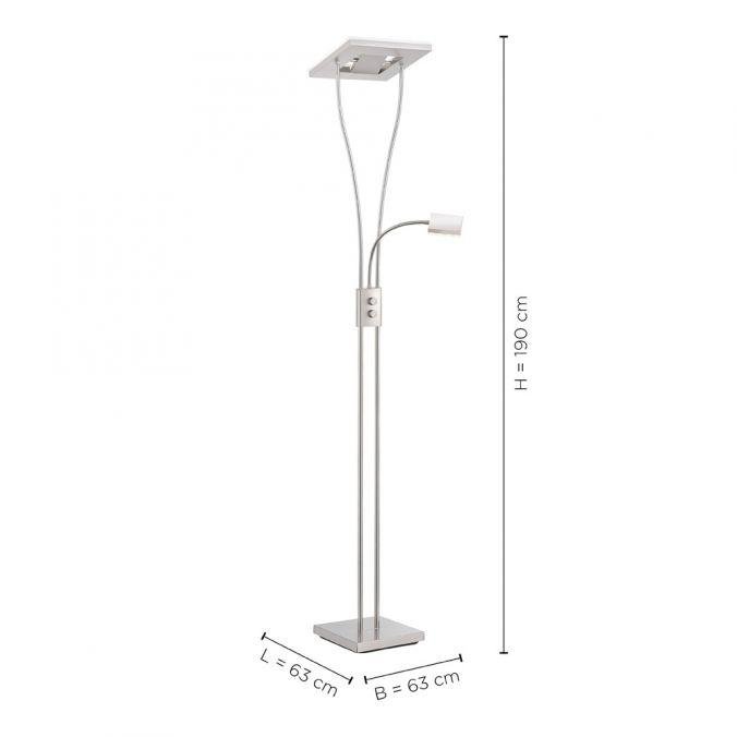 LD 11780-55 HELIA LED stojací lampa se čtecím ramenem, ocel, modern RGB+3000K - LEUCHTEN DIREKT / JUST LIGHT (obrázek 5)