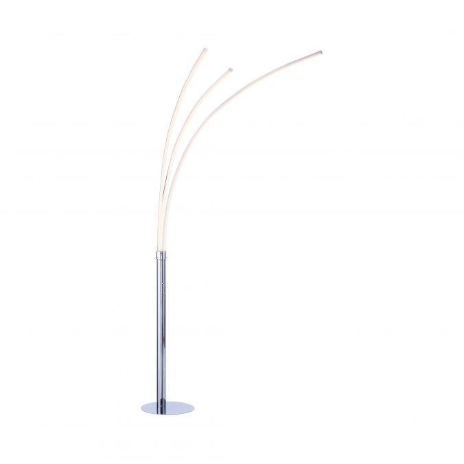 LD 15383-55 Stojací svítidlo MAJA LED, moderní chrom, 3-ramenné 3000K - LEUCHTEN DIREKT / JUST LIGHT