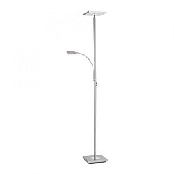 Obrázek pro produkt HANS LED stojací lampa se čtecím ramenem, ocel 3000K - LEUCHTEN DIREKT / JUST LIGHT