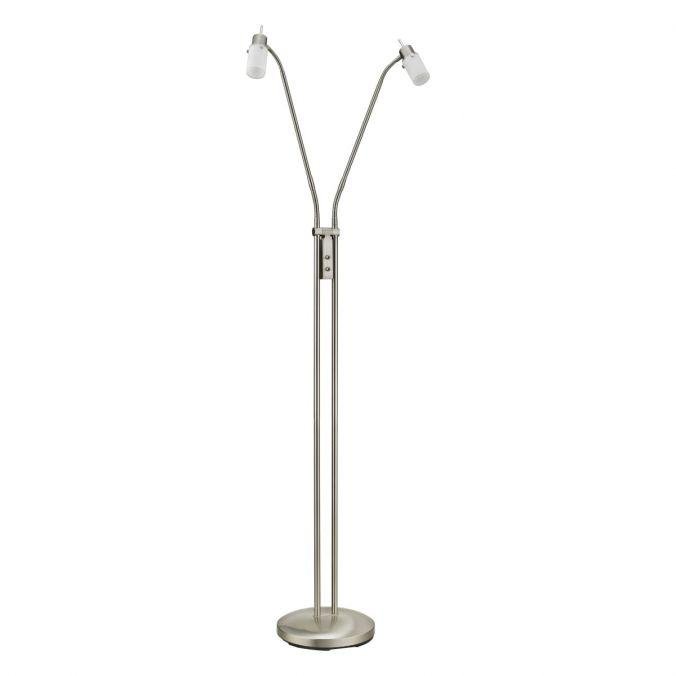 LD 11937-55 MAX LED LED stojací svítidlo, 2-ramenné, sklo, ocel 3000K - LEUCHTEN DIREKT / JUST LIGHT