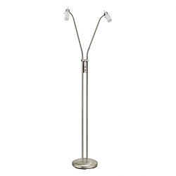 Obrázek pro produkt MAX LED LED stojací svítidlo, 2-ramenné, sklo, ocel 3000K - LEUCHTEN DIREKT / JUST LIGHT