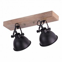 Obrázek pro produkt SAMIA Nástěnné / stropní svítidlo SAMIA 2x E14 40W dřevo / kov- LEUCHTEN DIREKT / JUST LIGHT
