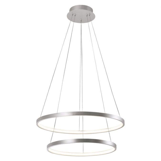 LD 11525-21 CIRCLE LED závěsné svítidlo, stříbrná, kruhové, průměr 50cm 3000K - LEUCHTEN DIREKT / JUST LIGHT