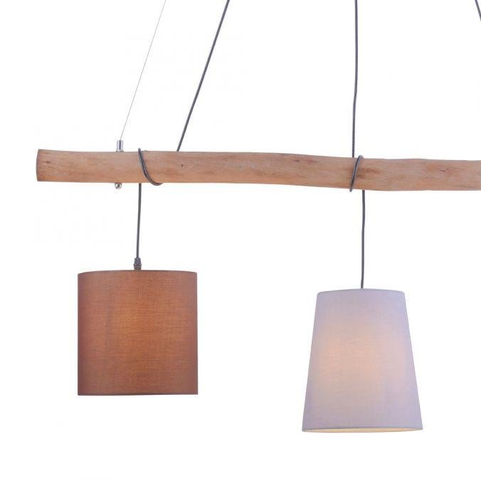 LD 15460-23 DAMIAN Závěsné svítidlo, dřevo, 3-ramenné, moderní - LEUCHTEN DIREKT / JUST LIGHT (obrázek 4)