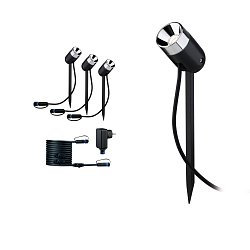 Obrázek pro produkt Plug & Shine základní sada zápich Pike IP65 3000K 3x3,5W stmívatelné - PAULMANN