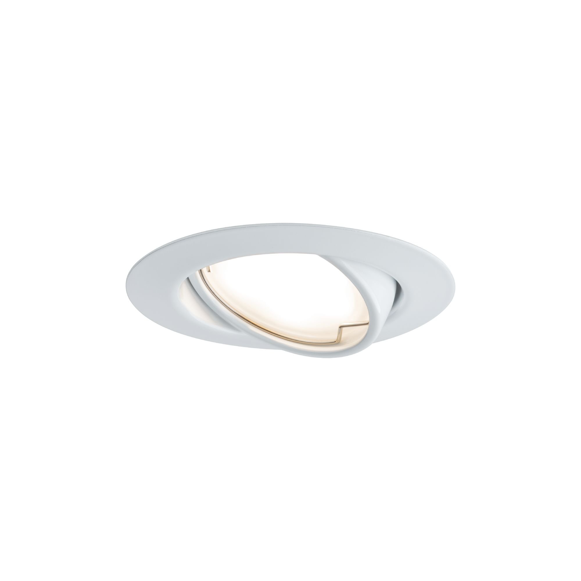 P 93413 Vestavné svítidlo LED Base kruhové 1x5W bílá mat výklopné - PAULMANN