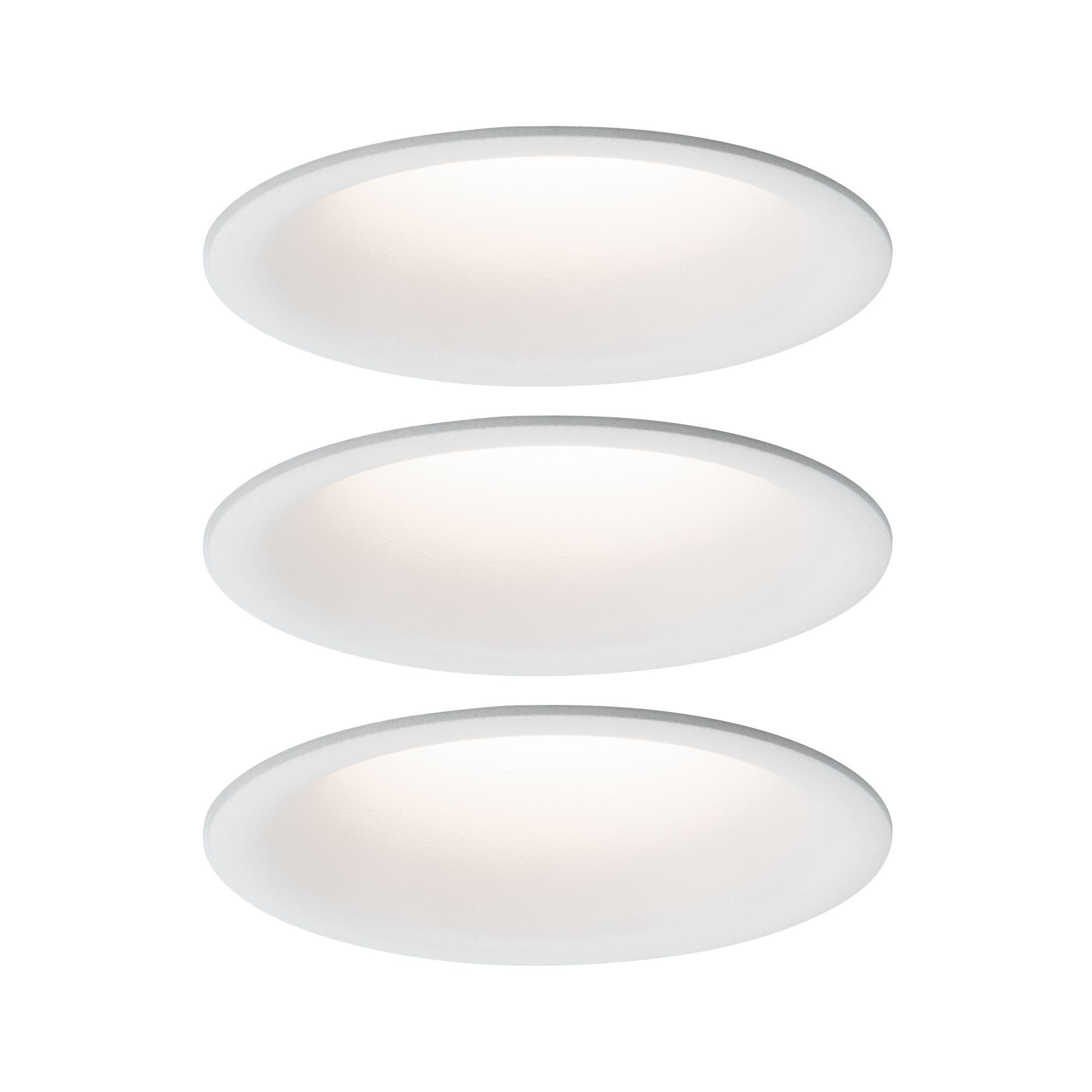 P 93415 Vestavné svítidlo LED Cymbal 3x6,8W bílá mat proti oslnění stmívatelné - PAULMANN