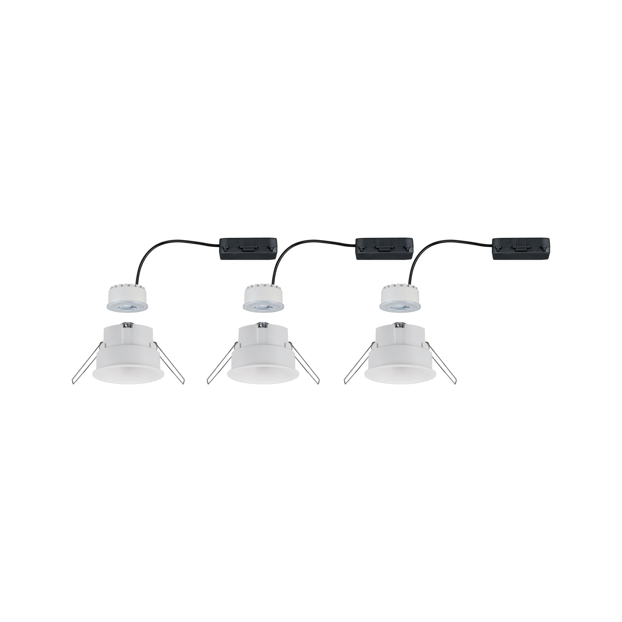 P 93415 Vestavné svítidlo LED Cymbal 3x6,8W bílá mat proti oslnění stmívatelné - PAULMANN (obrázek 5)