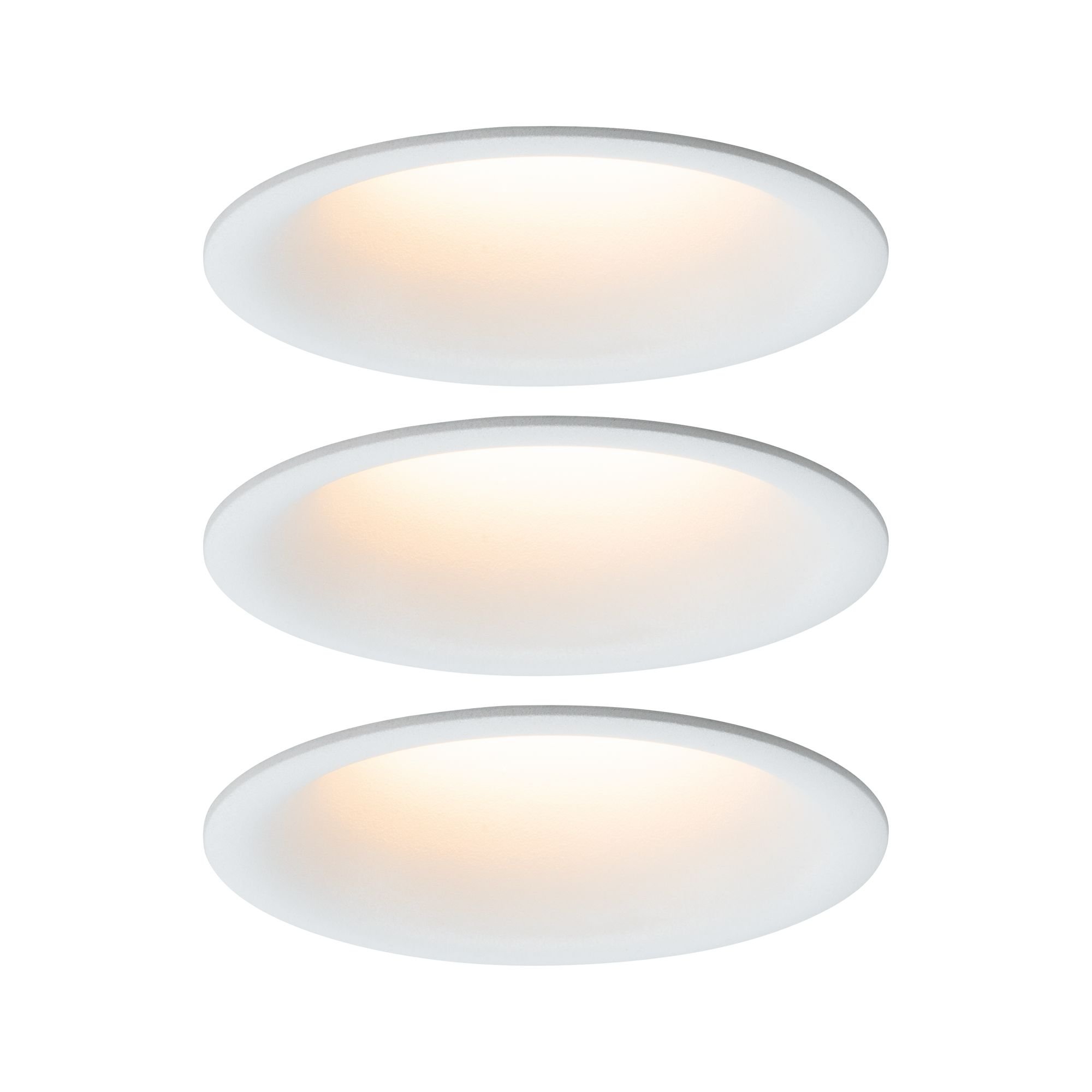 P 93419 Vestavné svítidlo LED Cymbal 3x6,5W bílá mat proti oslnění stmívatelné - PAULMANN