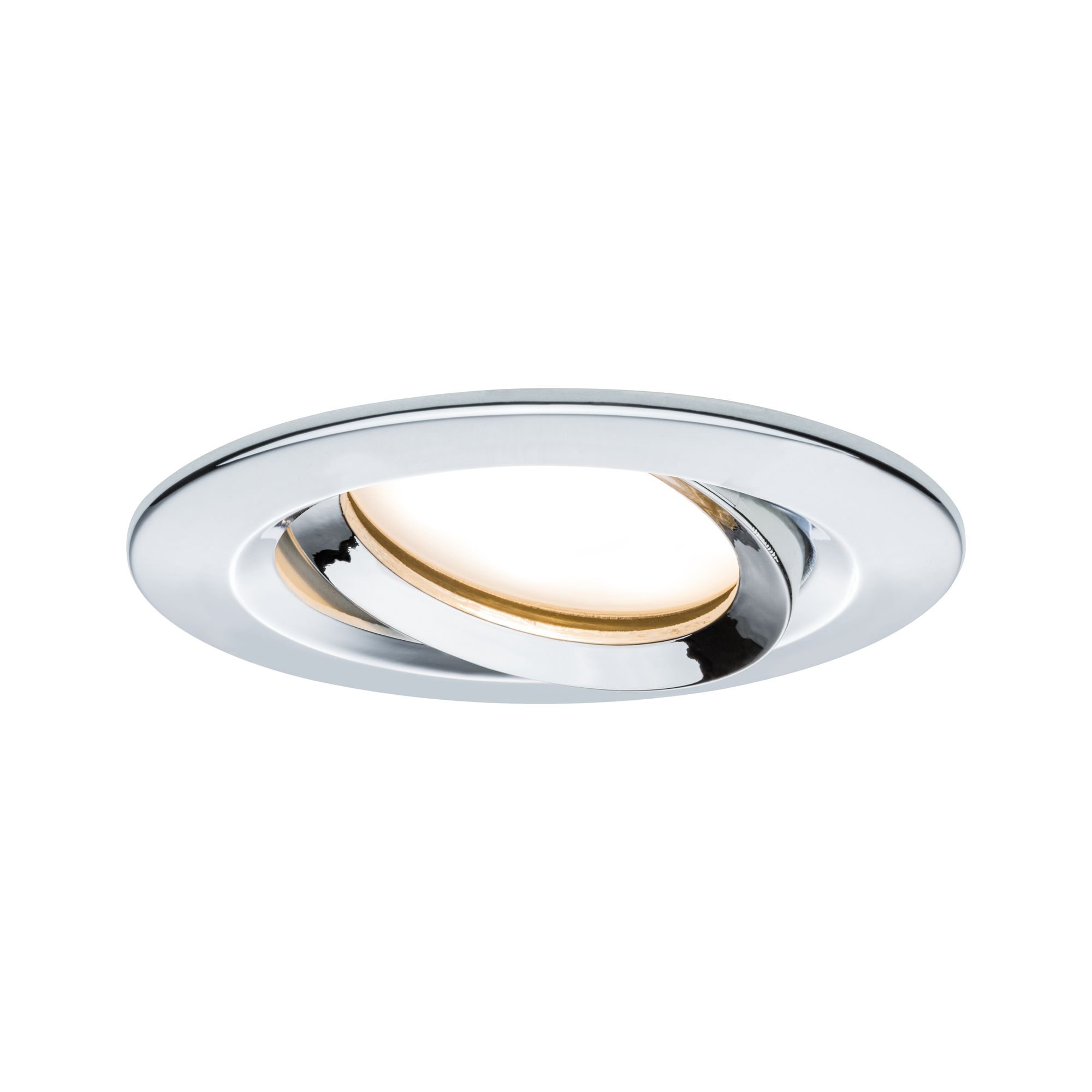 P 93683 Vestavné svítidlo LED Nova Plus kruhové 1x6,8W chrom výklopné stmívatelné - PAULMANN