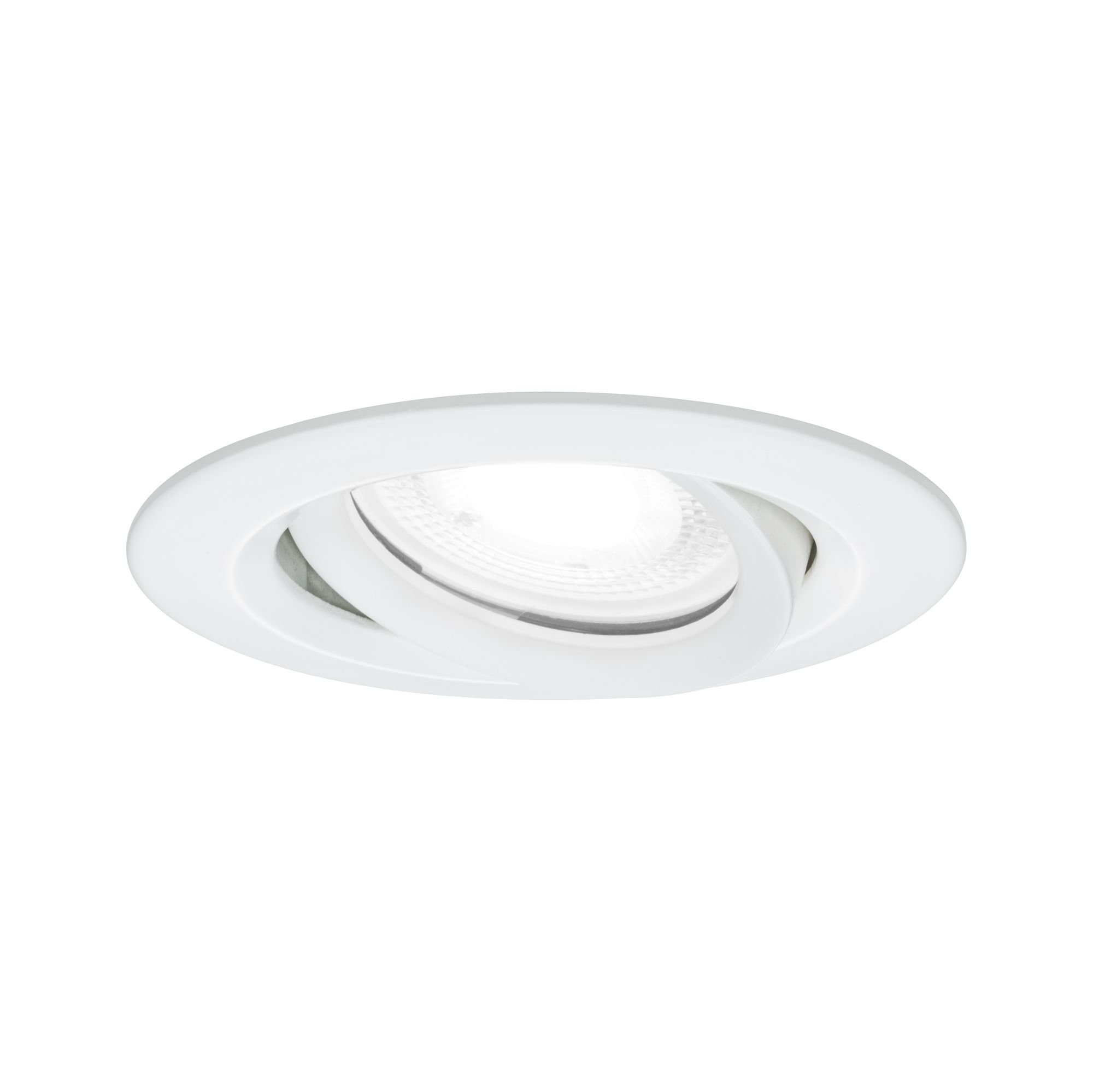 P 93672 Vestavné svítidlo LED Nova Plus kruhové 1x6W GU10 bílá mat výklopné stmívatelné - PAULMANN
