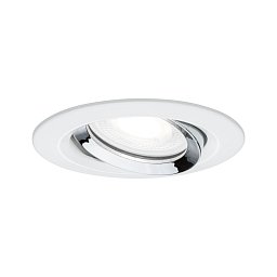 Obrázek pro produkt Vestavné svítidlo LED Nova Plus kruhové 1x6W GU10 bílá mat chrom výklopné stmívatelné - PAULMANN