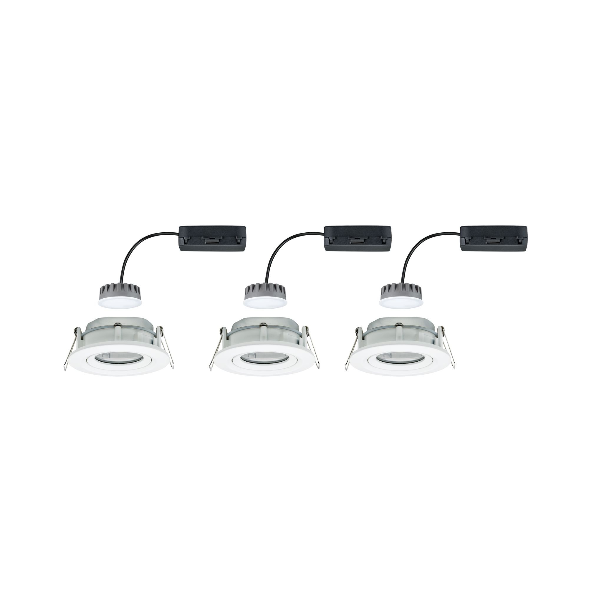 P 93682 Vestavné svítidlo LED Nova Plus kruhové 3x6,8W bílá mat výklopné stmívatelné - PAULMANN (obrázek 3)
