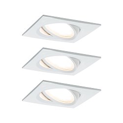 Obrázek pro produkt Vestavné svítidlo LED Nova Plus hranaté 3x6,8W bílá mat výklopné stmívatelné - PAULMANN