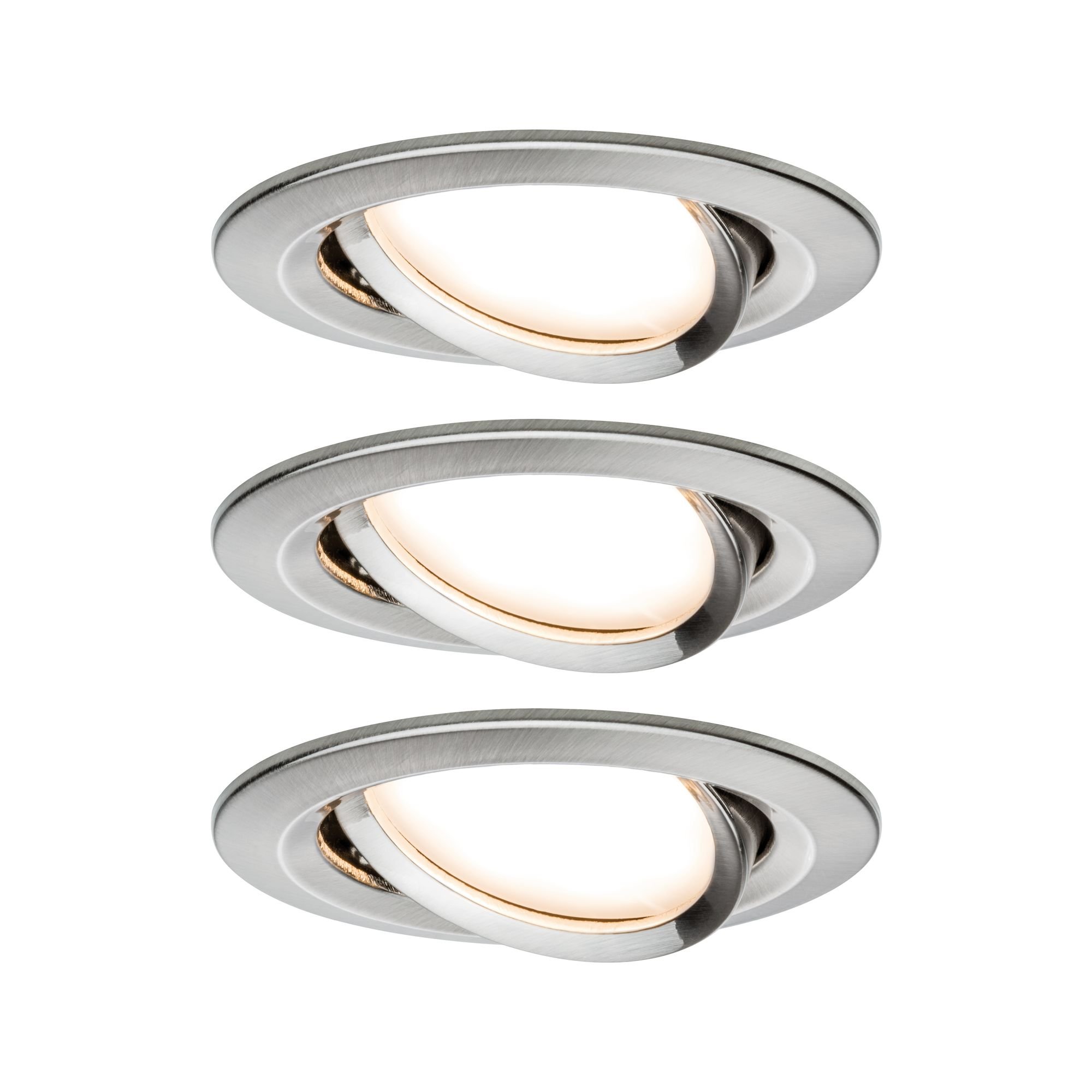 P 92959 SmartHome Zigbee vestavná svítidla sada LED Coin Nova Plus 3x6,5W stmívatelné kov kartáčovaný - PAULMANN (obrázek 2)