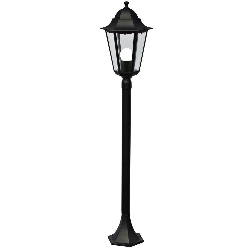 NOR 74398003 Venkovní sloupkové svítidlo Cardiff 1x60W E27 černá čirá - NORDLUX