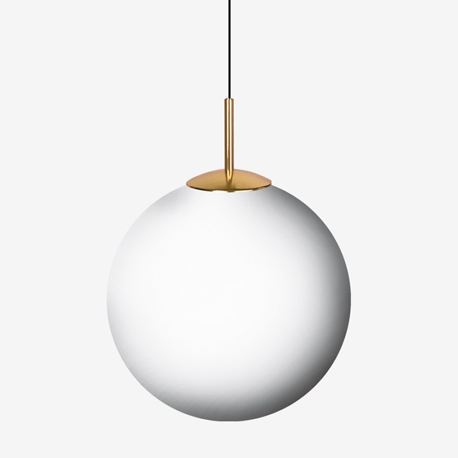 LU ZK.P3.400.84 PE Závěsné svítidlo POLARIS ZK PE 37,3W LED 3000K plast mosaz opál ZK.P3.400.84 PE - LUCIS