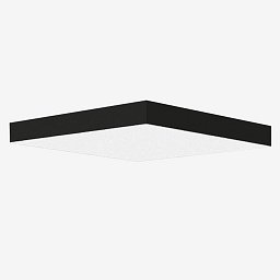 Obrázek pro produkt Stropní svítidlo IZAR B 24,8W LED 3000K akrylátové sklo černá IB.L1.440.93 - LUCIS