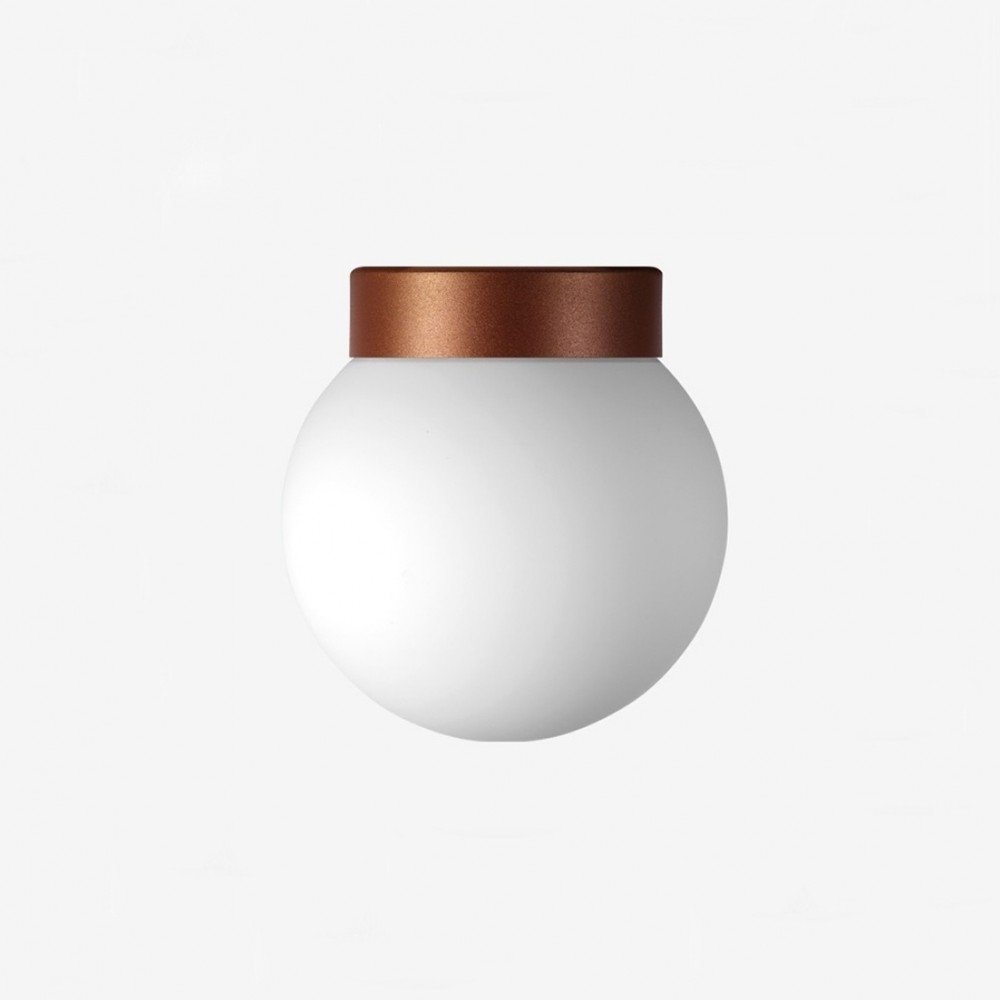 Levně LU BS24.L1.350.74 Stropní a nástěnné svítidlo POLARIS S 15,7W LED 3000K sklo mosaz opál BS24.L1.350.74 - LUCIS