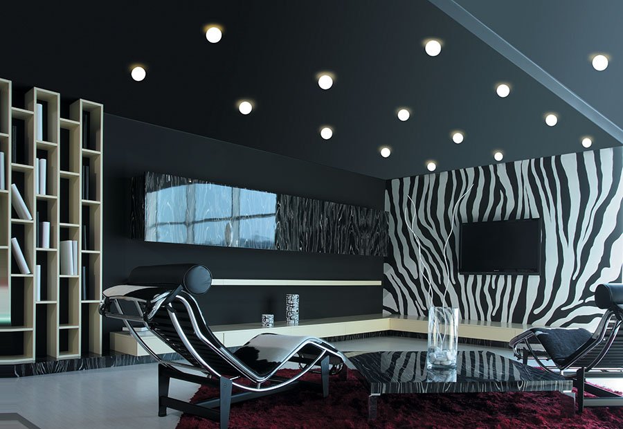 LU S00.L1.115.61 Stropní a nástěnné svítidlo ALFA 4W LED 3000K sklo černá opál S00.L1.115.61 - LUCIS (obrázek 3)