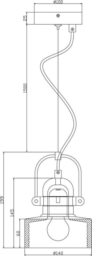 IMPR 342104 Deko-Light závěsné svítidlo Pavonis 230V E27 1x max. 25W tmavě šedá (obrázek 4)