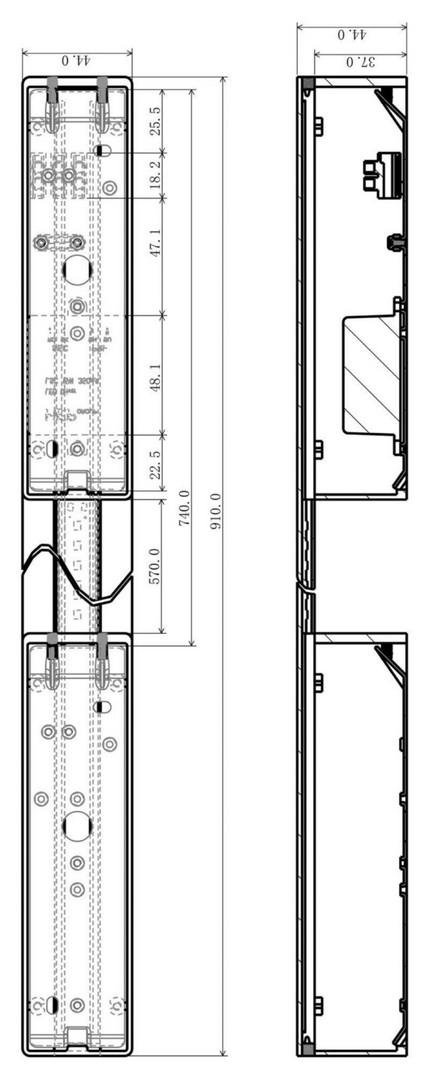 IMPR 341210 Deko-Light nástěnné přisazené svítidlo Larga 910 100-277V 9W 3000 K 770 lm 910 mm bílá (obrázek 5)