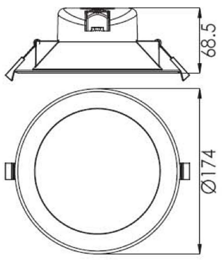 Obrázek produktu Deko-Light stropní vestavné svítidlo Acrux 145 230V 17W 3000/4000/6000 K 1570 lm bílá  - LIGHT IMPRESSIONS 5 Obrázek produktu Deko-Light stropní vestavné svítidlo Acrux 145 230V 17W 3000/4000/6000 K 1570 lm bílá  - LIGHT IMPRESSIONS 5