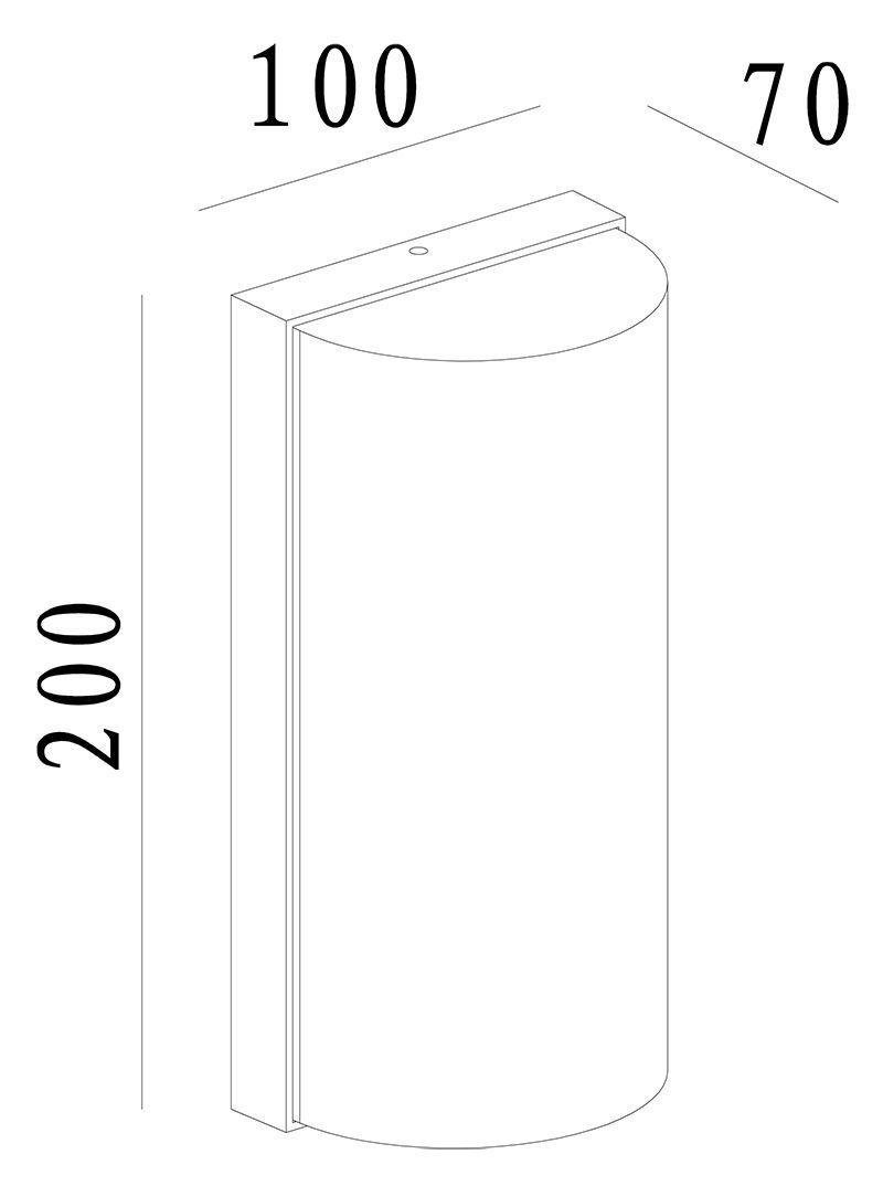 IMPR 731121 Deko-Light nástěnné přisazené svítidlo Grumium kulaté 100-240V 11W 3000 K 730 lm 100 mm tmavě šedá (obrázek 6)