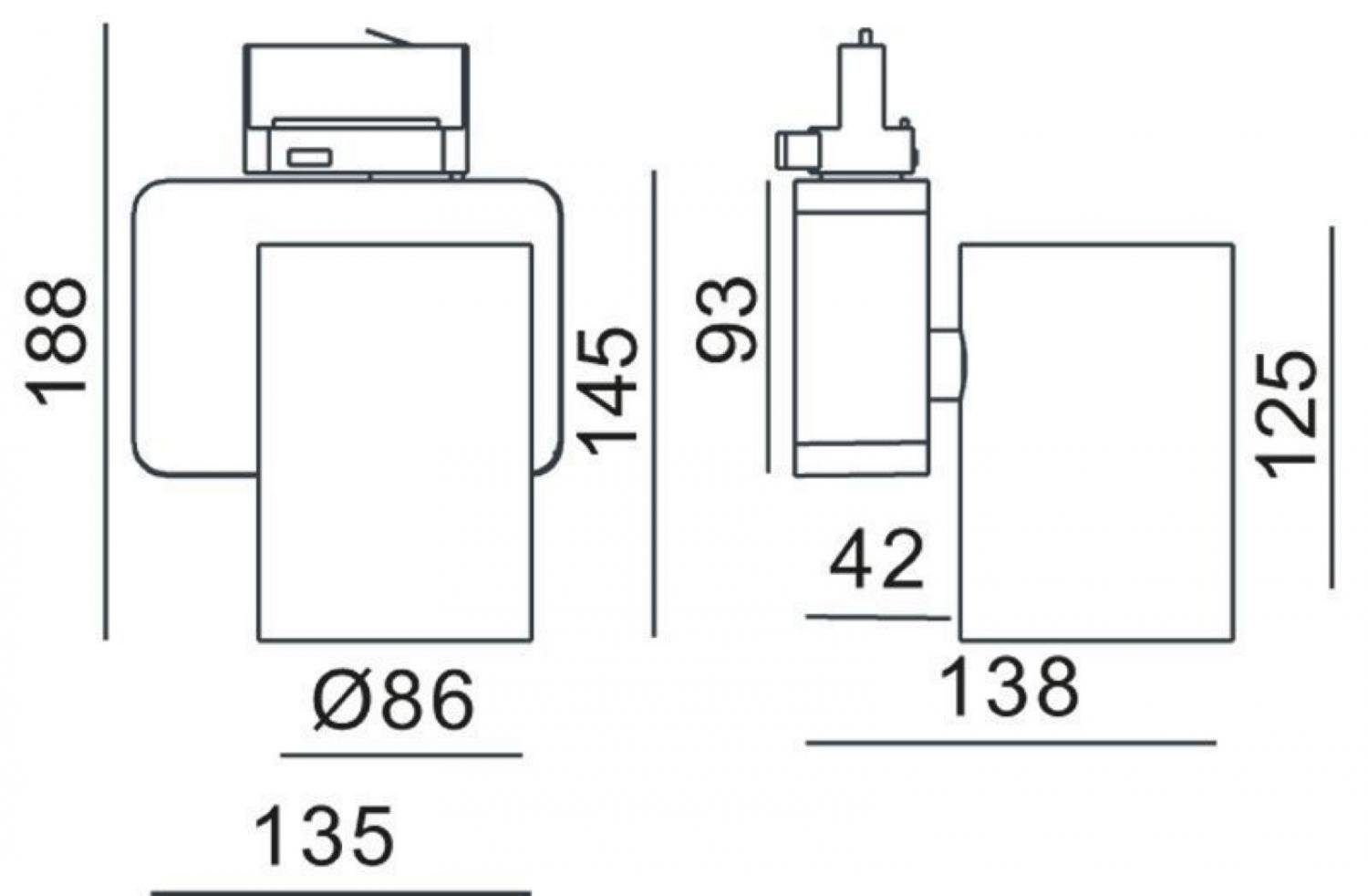 IMPR 707056 Deko-Light kolejnicový systém 3-fázový 230V Nihal 230V 33W 3000 K stříbrná 135 mm (obrázek 5)