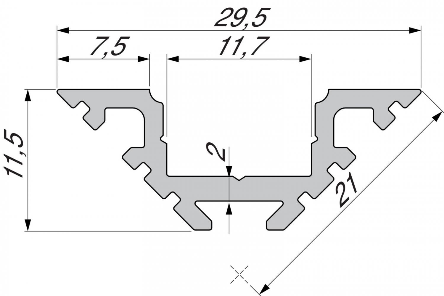 Obrázek produktu Reprofil rohový profil AV-01-10 stříbrná elox 3000 mm - LIGHT IMPRESSIONS 3 Obrázek produktu Reprofil rohový profil AV-01-10 stříbrná elox 3000 mm - LIGHT IMPRESSIONS 3
