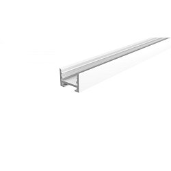 Obrázek pro produkt Reprofil drážkový profil U-vysoký AU-10-12 bílá lakovaná 2000 mm - DEKOLIGHT