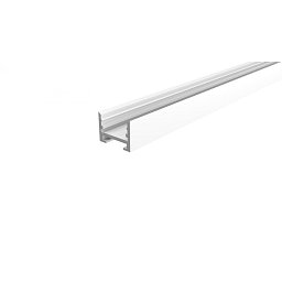 Obrázek pro produkt Reprofil drážkový profil U-vysoký AU-10-12 bílá lakovaná 3000 mm - DEKOLIGHT