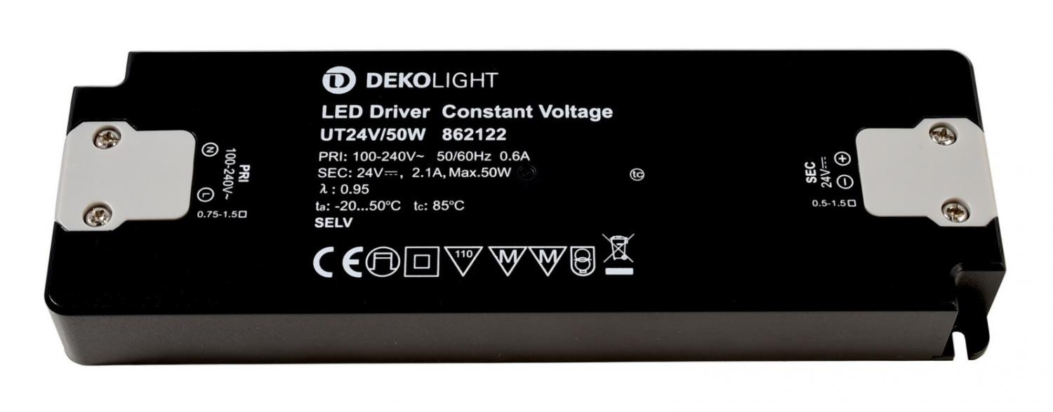 IMPR 862122 Deko-Light napájení FLAT UT24V/50W konstantní napětí 0-210 mA IP20 24V DC 50W - LIGHT IMPRESSIONS