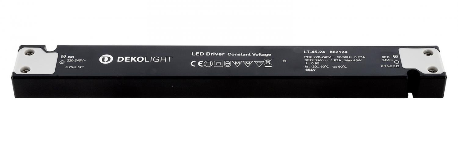 IMPR 862124 Deko-Light napájení LONG-FLAT LT-45-24 konstantní napětí 0-187 mA IP20 24V DC 45W - LIGHT IMPRESSIONS
