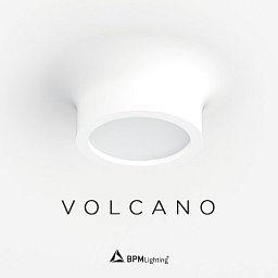 Obrázek pro produkt Stropní svítidlo VOLCANO 16W 3000K 1100lm sádra + opal - BPM (starý kód: 10065.01.D60.3K)