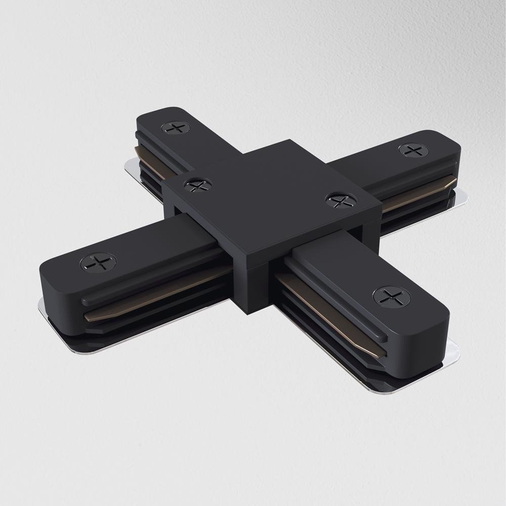 M TRA001CX-11B Spojka X pro kolejnicový systém 230V černý plast Unity - MAYTONI